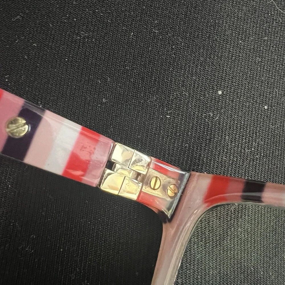 KATE SPADE Frames W Case NEW YORK CALLEY 807 BLACK RED PINK  So Happy To See You - Picture 10 of 16